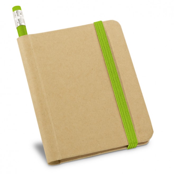 Caderneta Reciclada Com Lápis
