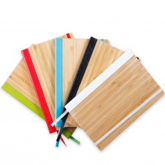 Caderno Ecológico Com Capa de Bambu Personalizado