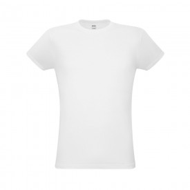 Camiseta unissex branca de corte regular Personalizada