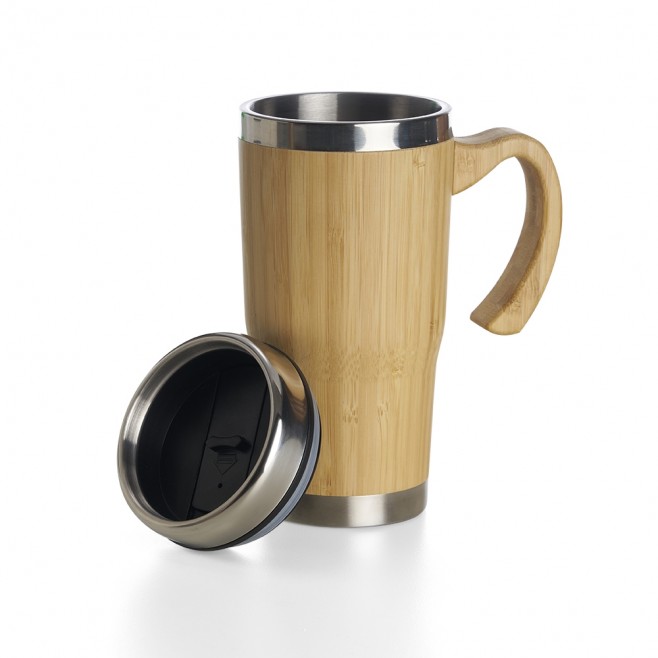 Caneca Bambu 500ml Promocional