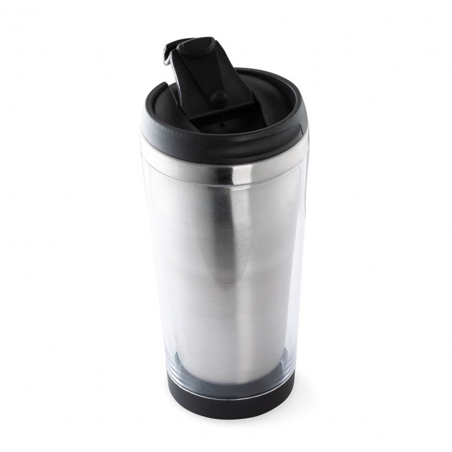 Caneca Inox 500ml Porta Foto Personalizada