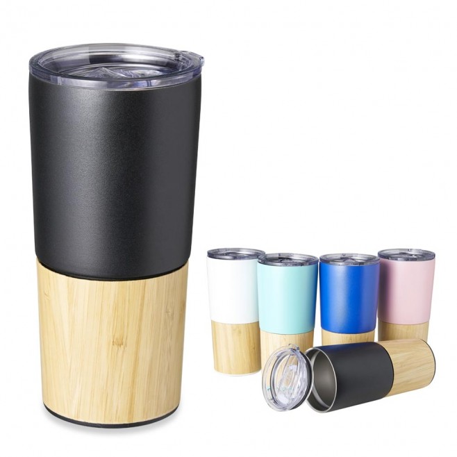 Copo Térmico Bambu 600ml Personalizado Para Brinde