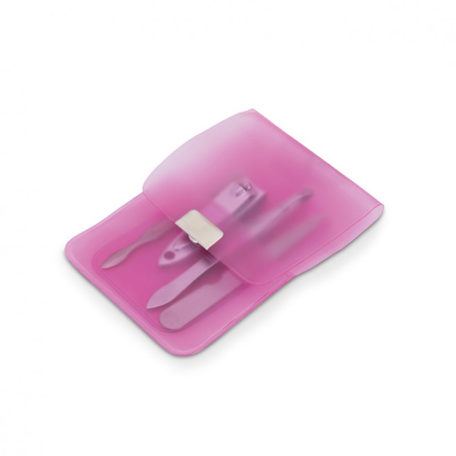 Kit Manicure 4 Peças em Bolsa de PVC Personalizado